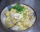 フライパンで簡単！めんつゆで親子丼！作り方7写真