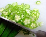 しらすとオクラめんたい冷製バミセリ作り方1写真