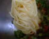 しらすとオクラめんたい冷製バミセリ作り方13写真