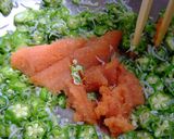 しらすとオクラめんたい冷製バミセリ作り方12写真