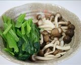 小松菜としめじの　からし醤油あえ作り方3写真