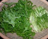 簡単♪　豚肉と水菜の炒めハリハリ風作り方1写真