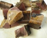 鰹の竜田揚げ(｡￫∀￩｡)すっぱ葱ソース作り方2写真