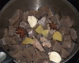 中華風　牛すじとこんにゃく煮込み作り方3写真