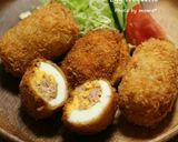 黄身がほっくり☆たまごコロッケ作り方6写真