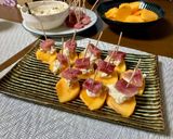 柿と生ハムのピンチョス📍作り方8写真