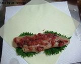 鶏ささみの梅春巻き作り方3写真