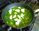 パニールとシーフードのほうれん草カレー作り方10写真