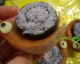 キャラ弁☆海苔巻きでかたつむり作り方4写真