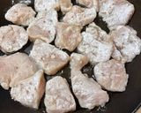 鶏胸肉とピーマン青梗菜の梅和風炒め作り方3写真
