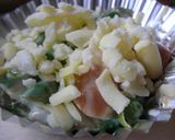 お弁当♪あすぱらとウインナー☆グラタン風作り方3写真