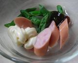 お弁当♪あすぱらとウインナー☆グラタン風作り方2写真