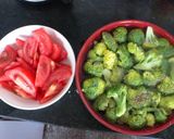 我が家の中華✿ブロッコリーとトマトの炒め作り方1写真