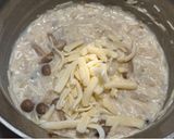 そうめんアレンジ♪里芋ときのこのチーズリゾット風作り方9写真