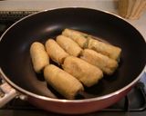 シーチキンと大葉と新玉ねぎの油揚げロール作り方4写真