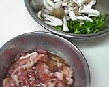 豚肉小間切れと野菜で☆スタミナ生姜焼き作り方1写真