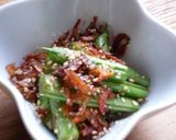 お弁当に☆桜エビとインゲンの胡麻風味作り方4写真