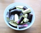 我が家のナスの甘酢煮♪作り方1写真
