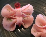 お弁当おかず♥ダブルハムりぼん♥キャラ弁作り方7写真