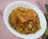 １日分の野菜ジュースでお手軽ピラフ作り方4写真