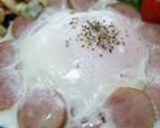 お花みたいなウィンナーの目玉焼き❤作り方8写真