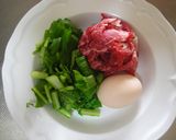 *牛肉と卵のパラパラチャーハン*作り方1写真
