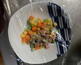 レンジ簡単中華風ナポリタン味炒飯弁当作り方3写真