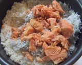 しじみ汁で鮭・しらす炊き込みご飯作り方4写真