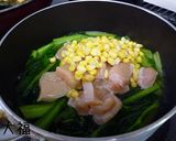 簡単　鶏と小松菜のコンソメ煮作り方5写真