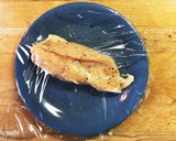 棒棒鶏風！蒸し鶏のピーナッツバターソース作り方1写真