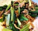 豚肉としめじ小松菜炒め作り方3写真