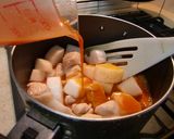 大根と鶏肉の野菜ジュースde炒め煮作り方3写真