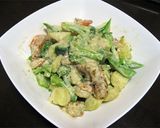 野菜たっぷりのカレー風味エビマヨ作り方12写真
