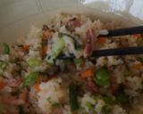 素朴な味わい イカのシオカラの焼き飯作り方7写真
