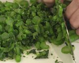 アスパラ菜のそぼろ作り方1写真