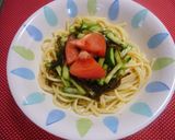 もずくとたらこの和風パスタ作り方7写真