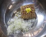 混ぜ混ぜ簡単！納豆チヂミ作り方1写真