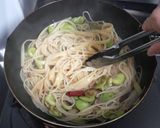 ❤そらまめ・新たま・桜えびの春パスタ❤作り方10写真
