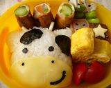 ＊キャラ弁＊ウッシッシ～　うしさん作り方5写真