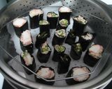 豚挽肉＆豆腐で蒸しのり巻き☆作り方6写真