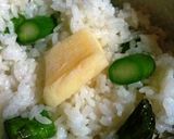 アスパラご飯　バター醤油味作り方2写真