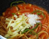 ちょっとスープなチーズナポリタン♬♫作り方4写真