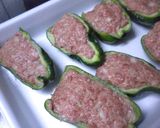 我が家のピーマンの肉詰め作り方3写真