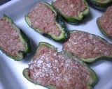 我が家のピーマンの肉詰め作り方4写真