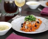 野菜ジュース　de　簡単ジャンバラヤ！作り方7写真