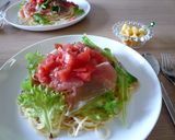 QPドレッシング☆生ハム冷製パスタ作り方2写真