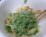 簡単☆水菜のサラダ作り方5写真