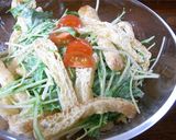 簡単☆水菜のサラダ作り方6写真