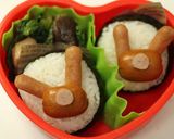 ウインナーでウサギちゃんおにぎり♪作り方6写真