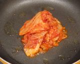 韓国の故郷の味~キムチ炒めとおこげ煮作り方2写真